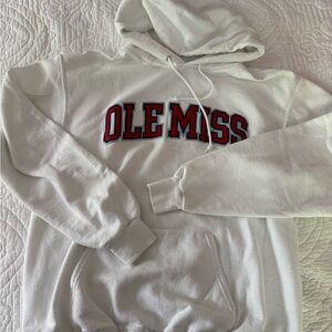 Champion White Ole Miss Hoodie